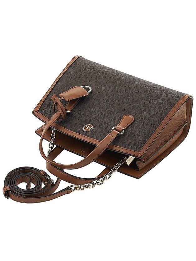 Chantal Canvas Tote Bag Brown - MICHAEL KORS - BALAAN 5