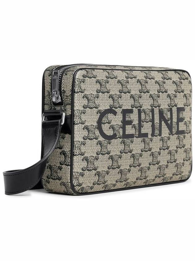 Triomphe Logo Print Medium Messenger Bag Beige - CELINE - BALAAN 4