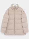 Bonagil patch logo wool cashmere high neck padded women s jacket 1A00106 597YN 205 BONAGUIL - MONCLER - BALAAN 2