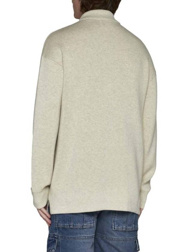 William Polo Knit Top Light Grey - ISABEL MARANT - BALAAN 5