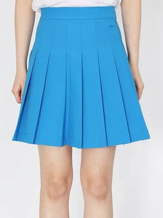 Women's Adina Golf Skirt Brilliant Blue - J.LINDEBERG - BALAAN 2