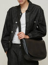 UTAH SF Leather Messenger Bag Black - NATIONAL PUBLICITY - BALAAN 7