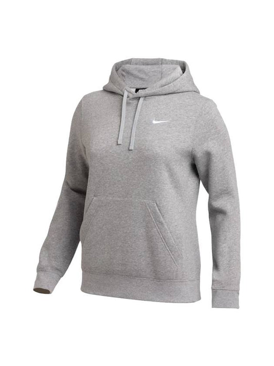 Logo Team Club Pullover Hooded Top Gray - NIKE - BALAAN 1