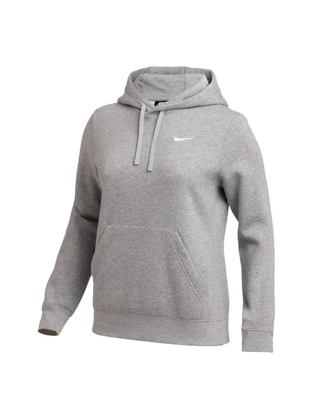 Logo Team Club Pullover Hoodie Grey - NIKE - BALAAN 1