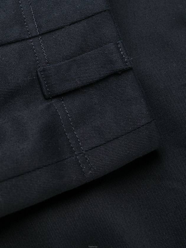 Men's Cotton Twill Straight Pants Navy - THOM BROWNE - BALAAN 7