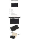 Tricolor Fox Long Zippered Leather Card Wallet Black - MAISON KITSUNE - BALAAN 3