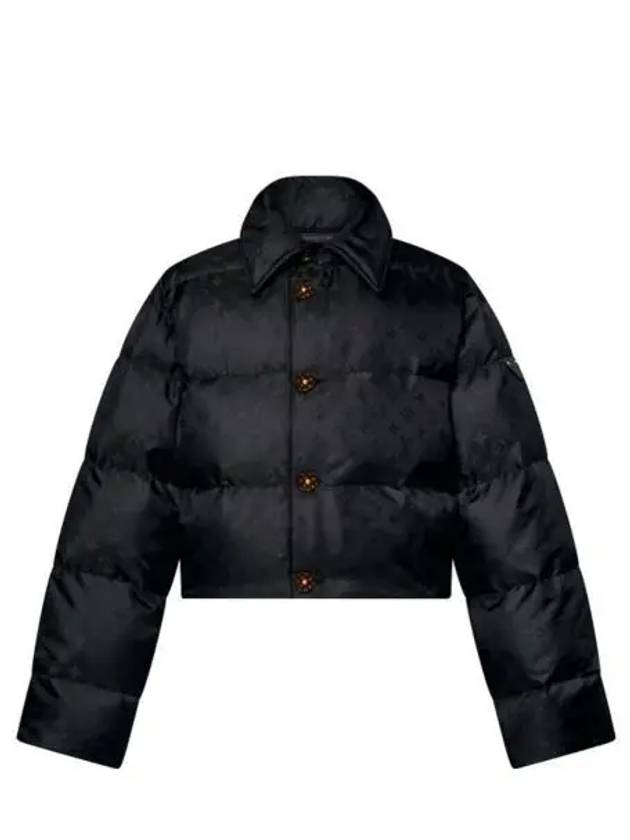 Cropped Monogram Puffer Jacket 1AFUIR - LOUIS VUITTON - BALAAN 1