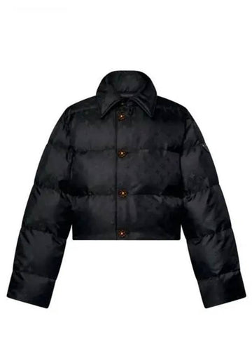 Cropped Monogram Puffer Jacket 1AFUIR - LOUIS VUITTON - BALAAN 1