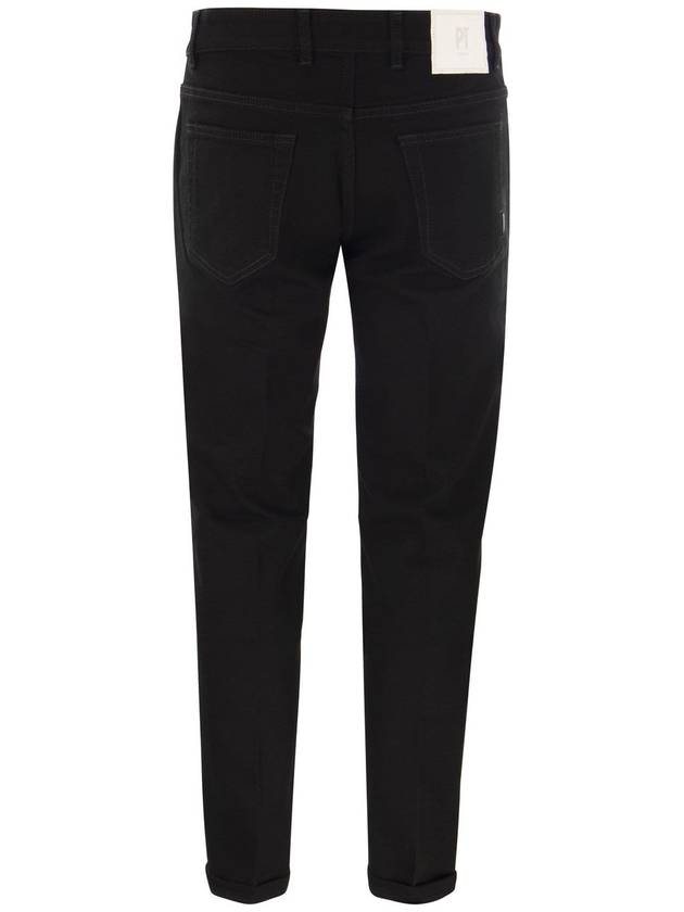 Reggae slim fit straight pants black - PT TORINO - BALAAN 3