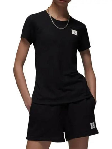 Jordan Women s Slim Short Sleeve T Shirt Black - JORDAN - BALAAN 1