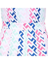 Women's Adina Print Pleated Skirt Pink Painted Bridge - J.LINDEBERG - BALAAN 7