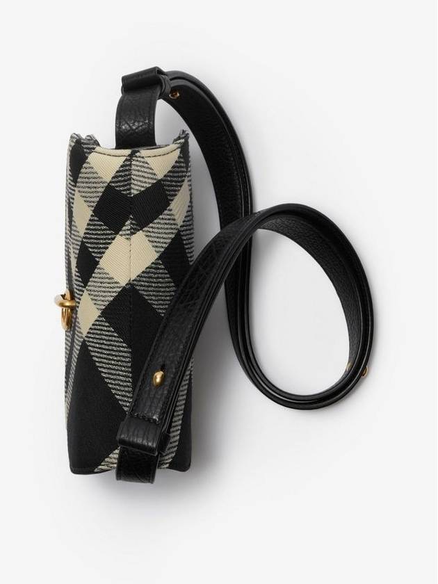 Rocking Horse Check Mini Shoulder Bag Black - BURBERRY - BALAAN 5