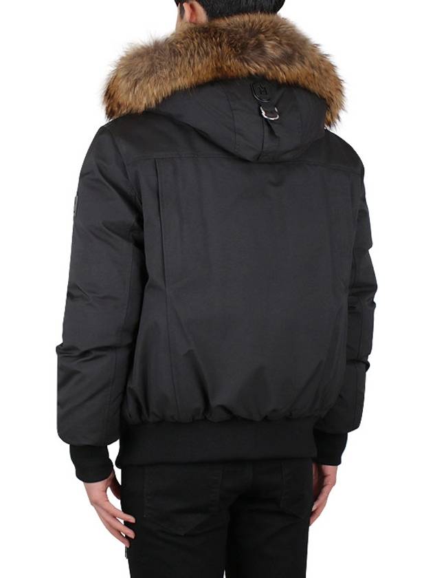 Dixon Nordic Tech Down Natural Fur Bomber Jacket Black - MACKAGE - 5