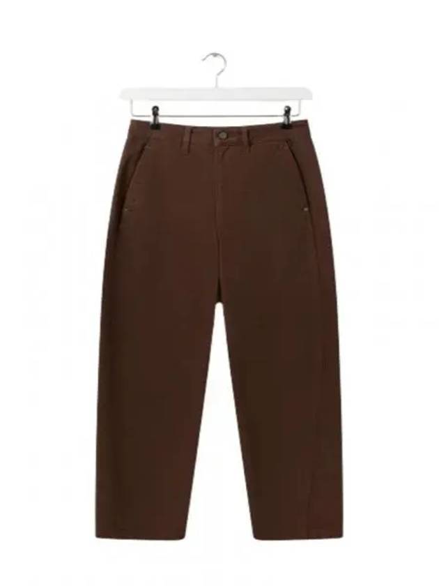 High Waist Straight Pants Brown - LEMAIRE - BALAAN 2