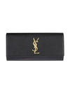 Monogram Kate Clutch Bag Black - SAINT LAURENT - BALAAN.