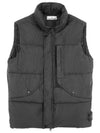 Wappen Patch High Neck Padding Vest Lead Grey - STONE ISLAND - BALAAN 2