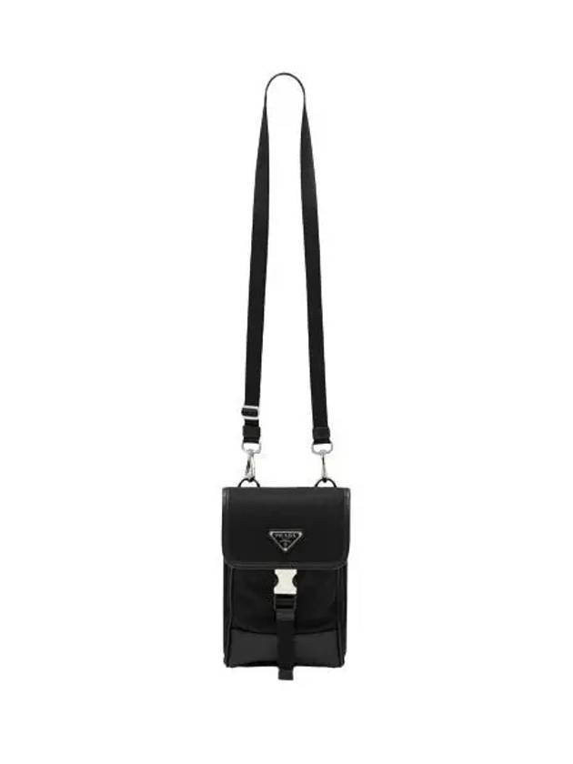 Re-Nylon Saffiano Leather Mini Bag Black - PRADA - BALAAN 2