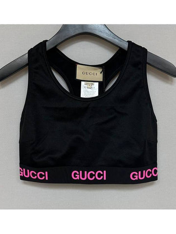 logo jacquard crop top 44 - GUCCI - BALAAN 1