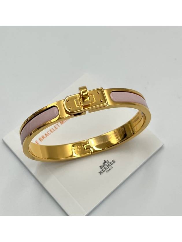 Mini Click Kelly Bracelet Gold Rose Pink H200004F1Z PM - HERMES - BALAAN 1