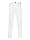 Men's Denim Cotton Straight Jeans White - GOLDEN GOOSE - BALAAN 1