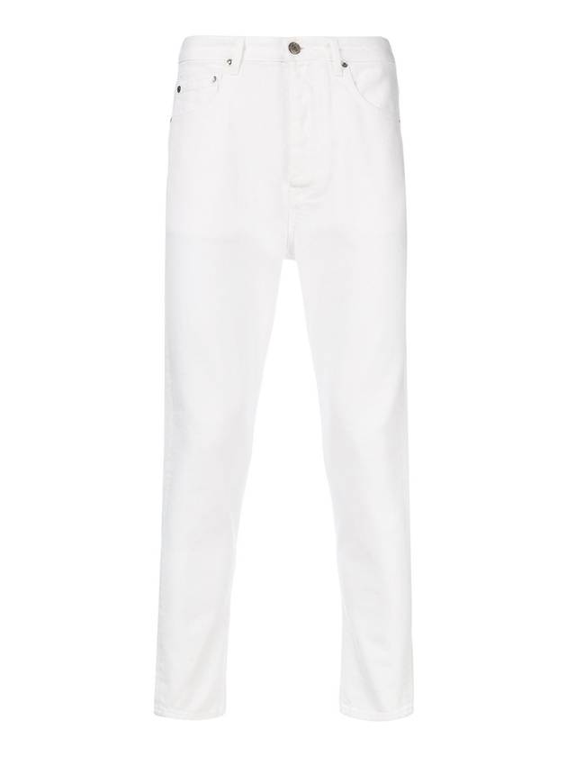 Men's Denim Cotton Straight Jeans White - GOLDEN GOOSE - BALAAN 1