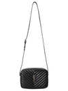 Roux Quilted Cross Bag Black - SAINT LAURENT - BALAAN 8