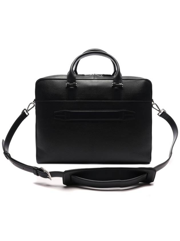 Logo Stamped Leather Brief Case Black - TOM FORD - BALAAN 5