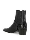 Harness Metal Toe Tejus Stamped Calfskin Western Chelsea Boots Black - CELINE - BALAAN 4