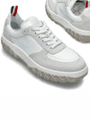 Letterman Panel Lace-Up Low-Top Sneakers White - THOM BROWNE - BALAAN 2