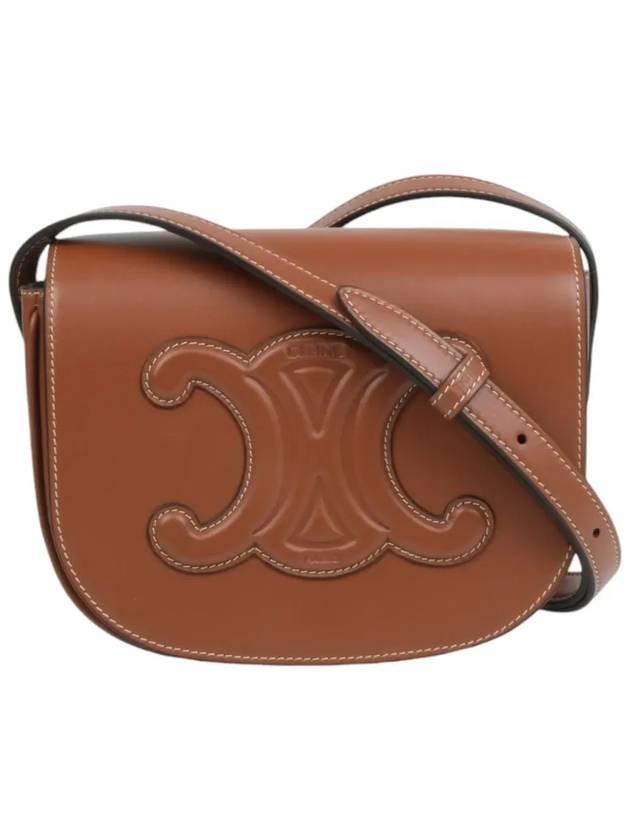 Folco Cuir Triomphe Calfskin Cross Bag Tan - CELINE - BALAAN 2