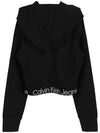 Eggshell Logo Banding Hoodie Black - CALVIN KLEIN - BALAAN 3