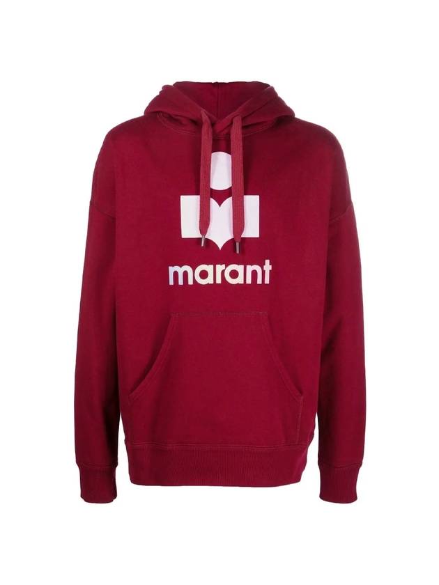 Miley Gradient Logo Hoodie Burgundy - ISABEL MARANT - BALAAN 1