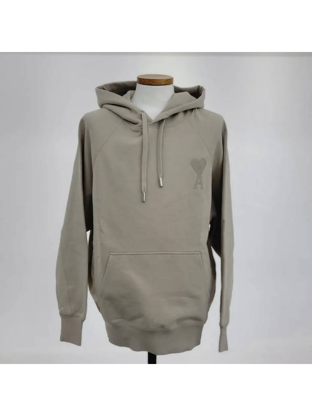 Heart Logo Hood Beige - AMI - BALAAN.