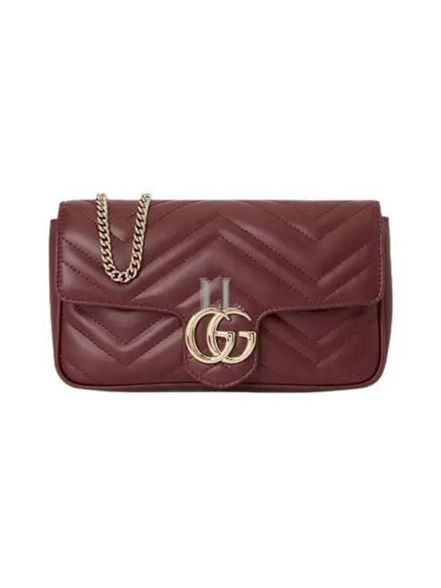 GG Marmont Mini Cross Bag Rosso Ancora Red - GUCCI - BALAAN 2