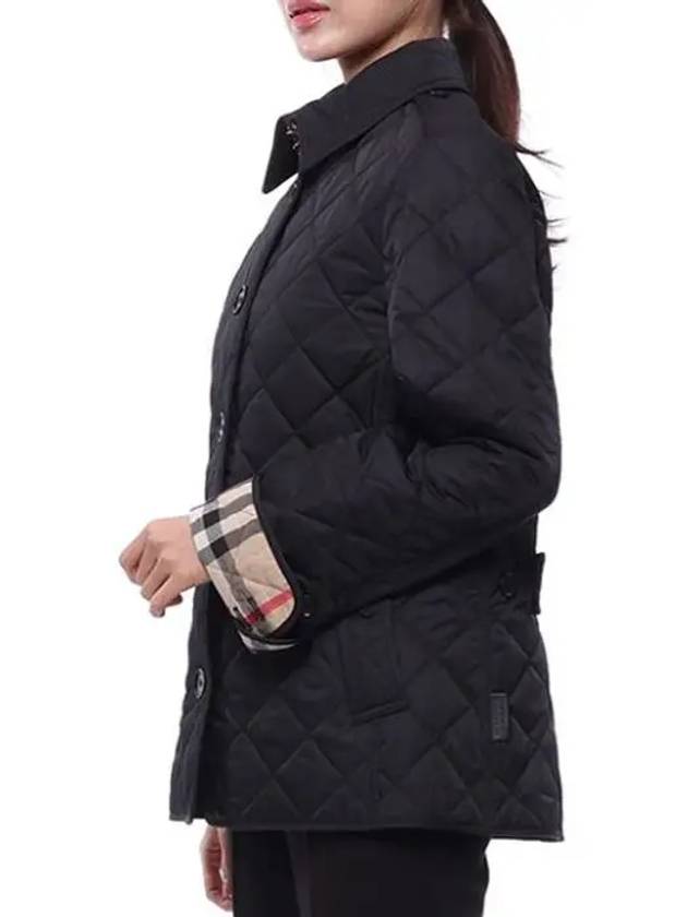 New Frankby Quilted Jacket Navy - BURBERRY - BALAAN 4