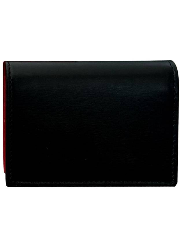 Double Gancio Half Wallet Black - SALVATORE FERRAGAMO - BALAAN 3