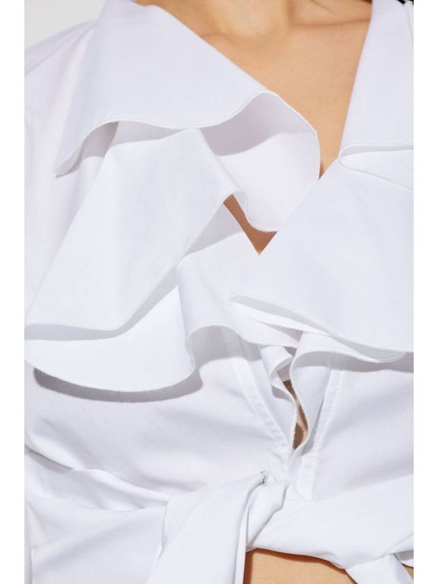 Balmain Short Shirt, Women's, White - BALMAIN - BALAAN 5