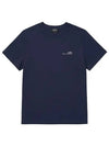 Men's Item Logo Cotton Short Sleeve T-Shirt Navy - A.P.C. - BALAAN 2