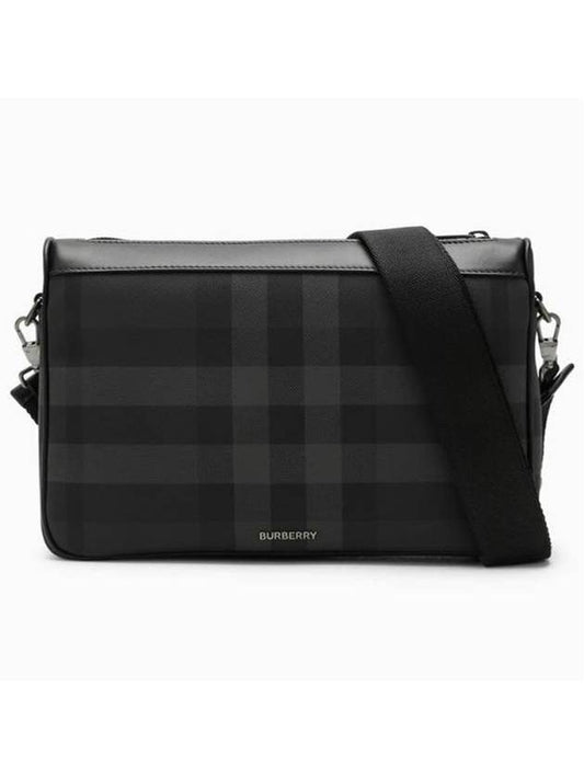 Rambler Check Cross Bag Charcoal - BURBERRY - BALAAN 1