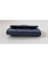 CC Logo Flap Caviar Card Wallet Navy - CHANEL - BALAAN 6