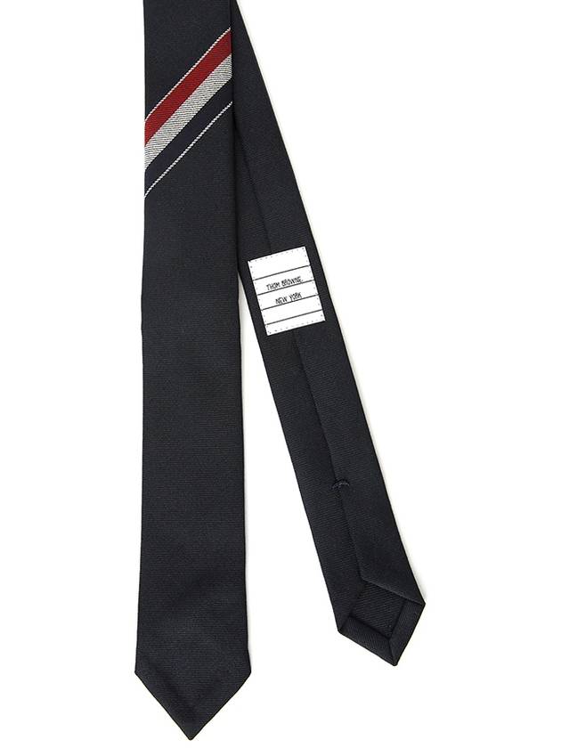 Three-Line Engineer Stripe Wool  Neck Tie Navy - THOM BROWNE - BALAAN 2