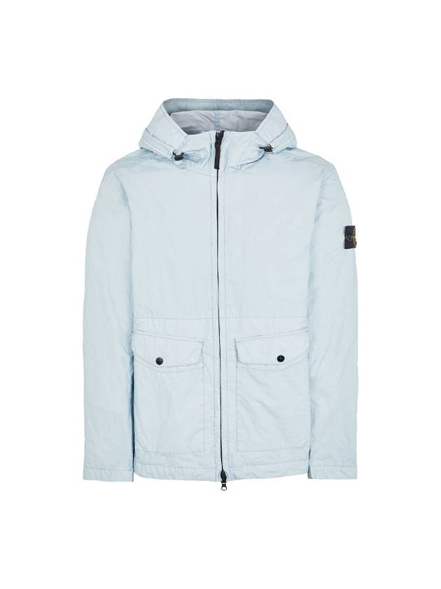 Membrana 3L TC Hooded Jacket Sky Blue - STONE ISLAND - BALAAN 2