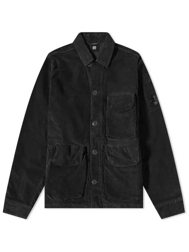 Lens Wappen Shirt Jacket Black - CP COMPANY - BALAAN 2