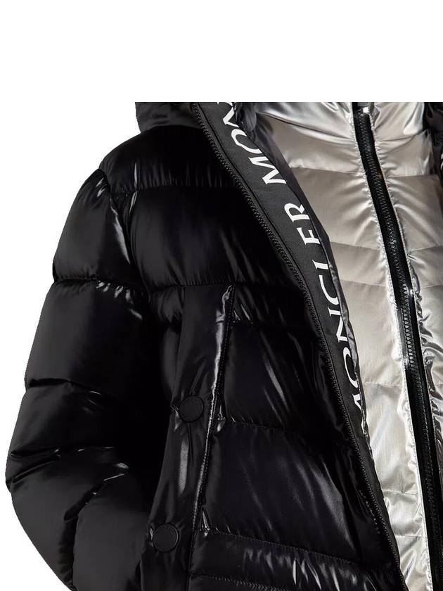 Women s Claire Rubber Patch Down Hood Black Padding 1A0002268950999 - MONCLER - BALAAN 8