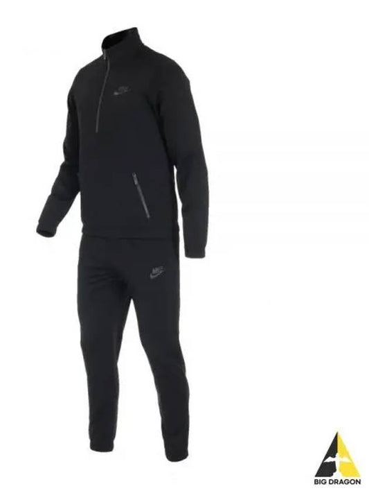 Polyknit Quarter Zip Training Tracksuit Black - NIKE - BALAAN 2