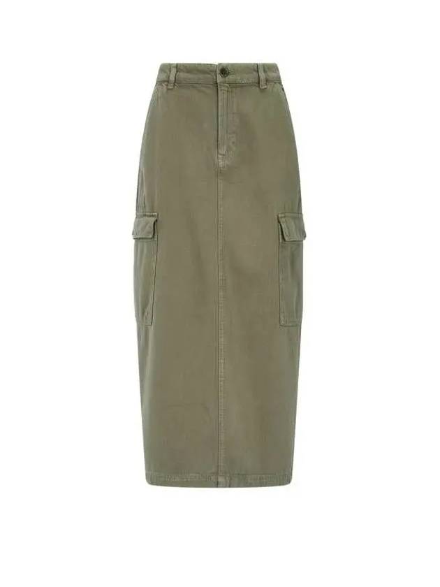 Back slit denim cargo skirt Maggi Midi Fatigue 270549 - REFORMATION - BALAAN 1