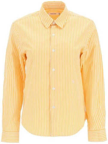 Striped Long Sleeve Shirt Yellow - SPORTY & RICH - BALAAN 1