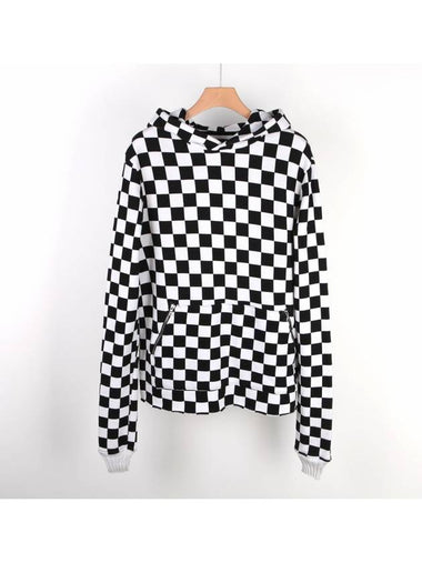 Checkerboard hood black white MHD05 - AMIRI - BALAAN 1