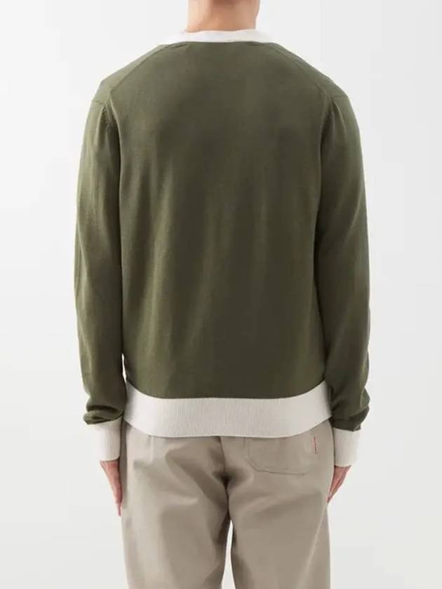 Baby Fox Bicolor Classic Khaki Green - MAISON KITSUNE - BALAAN 6