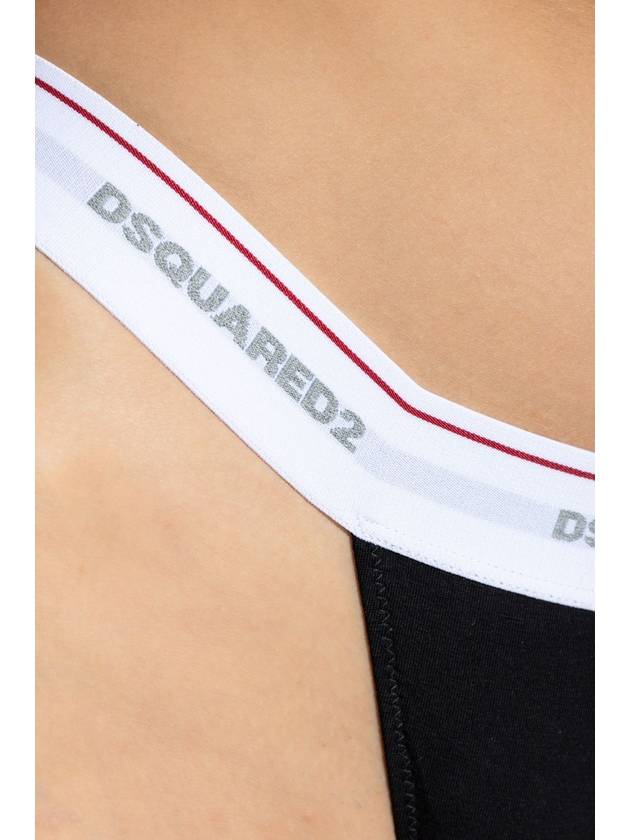 Dsquared2 Logo Thongs, Women's, Black - DSQUARED2 - BALAAN 4